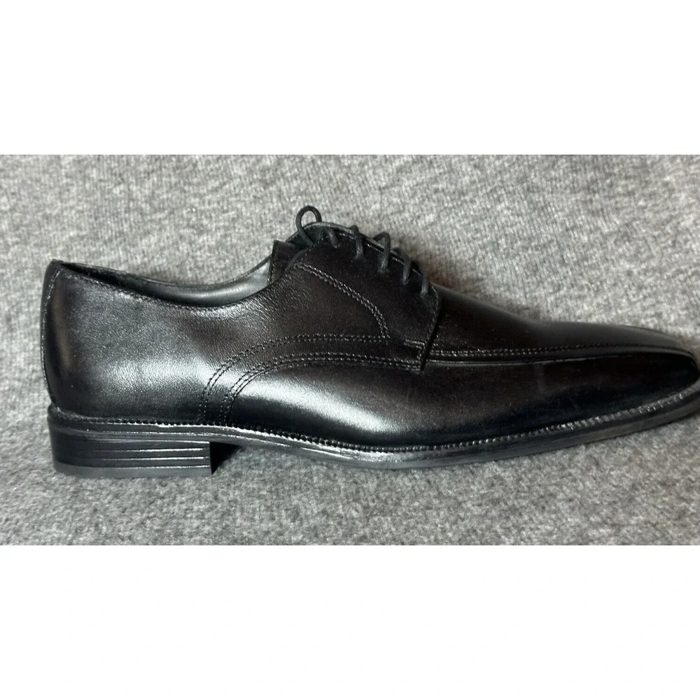 Stacy Adams Shoes Mens 10 M Black Leather Lace Up Dress Formal Classic Grandpa